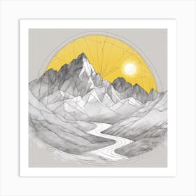 Mountain Road Art Print