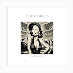 40s Copacabana Showgirl Art Print