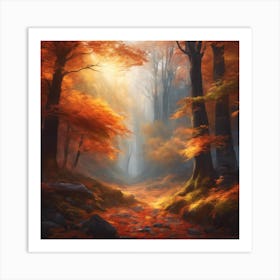 Autumn Forest 4 Art Print