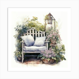 Garden Chair 1 Art Print