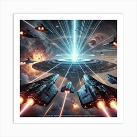 Celestial Purifiers Empyrean Beam Art Print