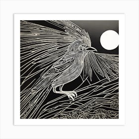 Bird In The Night Art Print