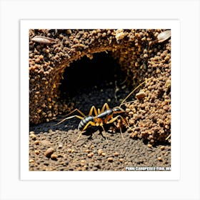 Ants Insects Colony Worker Queen Soldier Antennae Mandibles Exoskeleton Legs Thorax Abdom (2) Art Print