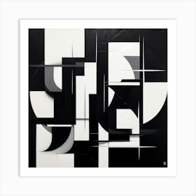 Bold Geometric Shapes art print 4 Art Print