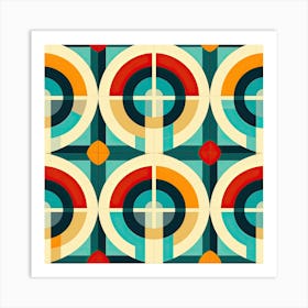 Abstract Geometric Pattern 1 Art Print