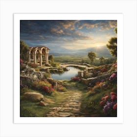 Pathway to the Lake Art Print