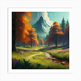 Landscape Painting 1 Art Print