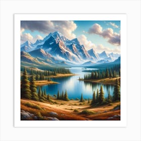 Mountain Lake Art Print