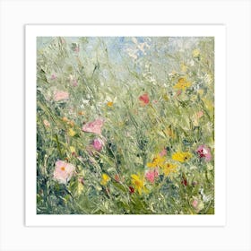 Summer's Fragrant Canvas 3 Art Print