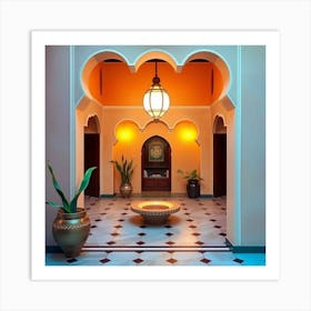 Entrance To A Hotel Art Print