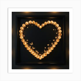 Heart Shaped Candle Art Print