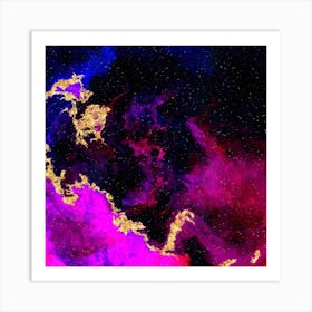 100 Nebulas in Space with Stars Abstract n.111 Art Print