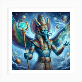 Ancient Egyptian God Thoth 1 Art Print