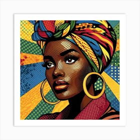 Dalila Pop Black Woman  Art Print