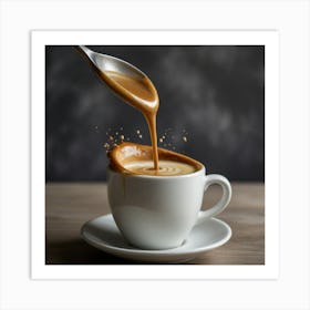 Coffee Pouring Art Print