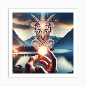 Artiphoria Rongo The Maori God Art Print