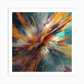 Abstract Explosion Art Print