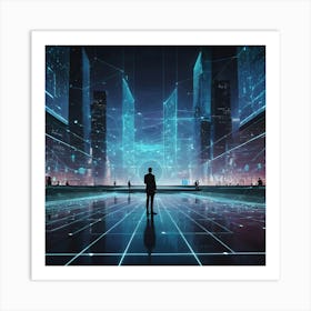 Futuristic Cityscape 23 Art Print