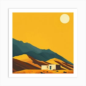 House In The Desert Art Print