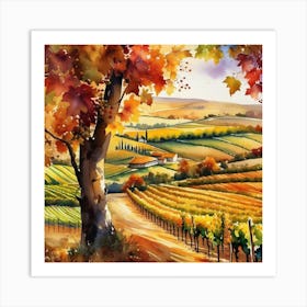 Autumn In Tuscany 1 Art Print