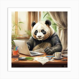 Panda Bear Drawing 5 Art Print