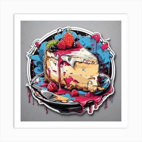 Splatter Cheesecake Art Print