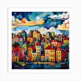 Colorful City 8 Art Print