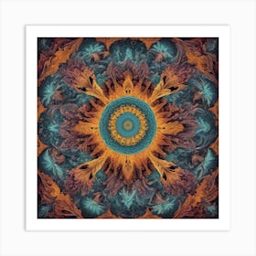 Psychedelic Mandala 2 Art Print