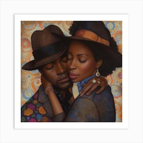 Echantedeasel 93450 African American Black Love Stylize 995 B1299362 69ef 4c81 95b0 6ac70a98de04 Art Print