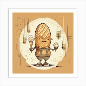 Ice Cream Man 1 Art Print