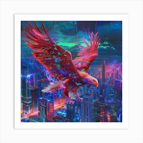 Futuristic Eagle 1 Art Print