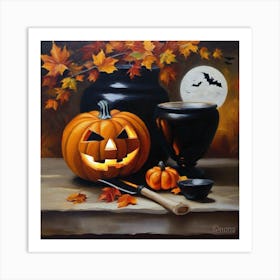 Halloween Pumpkins 21 Art Print