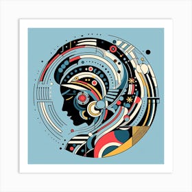 Futuristic Woman Art Print