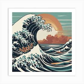 Wave Art Print 1 Art Print