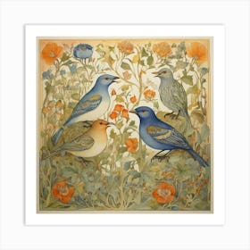 Bluebirds 1 Art Print