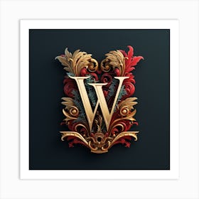 Letter W Art Print