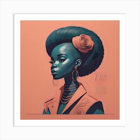 Afro Girl 1 Art Print