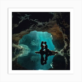 Couple In The Cave 1 Art Print