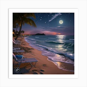 Sea shore Art Print