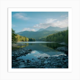 Lake In The Mountains Art Print