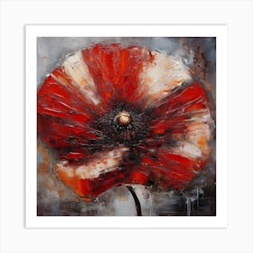 Flower of Large Red Poppy 1 Art Print