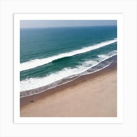 Aerial View Of The Beach 18 Art Print