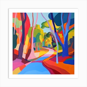 Abstract Park Collection Royal Park Melbourne Australia 2 Art Print