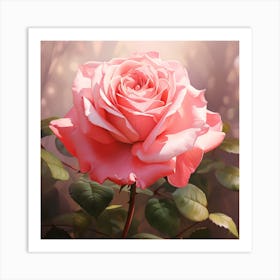 Pink Rose 4 Art Print