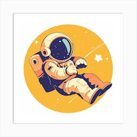 Astronaut In Space 13 Art Print