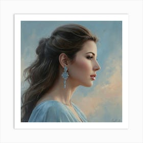 lady portrait Art Print