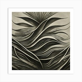 Organic Monochromatic_#3 Art Print