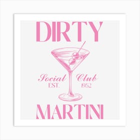 Dirty Social Club Martini Art Print