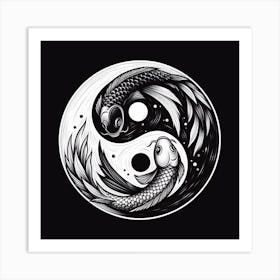 Yin Yang symbol 1 Art Print