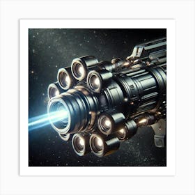 Aether Spear Destroyer Ion Beam Cannons 1024 Art Print